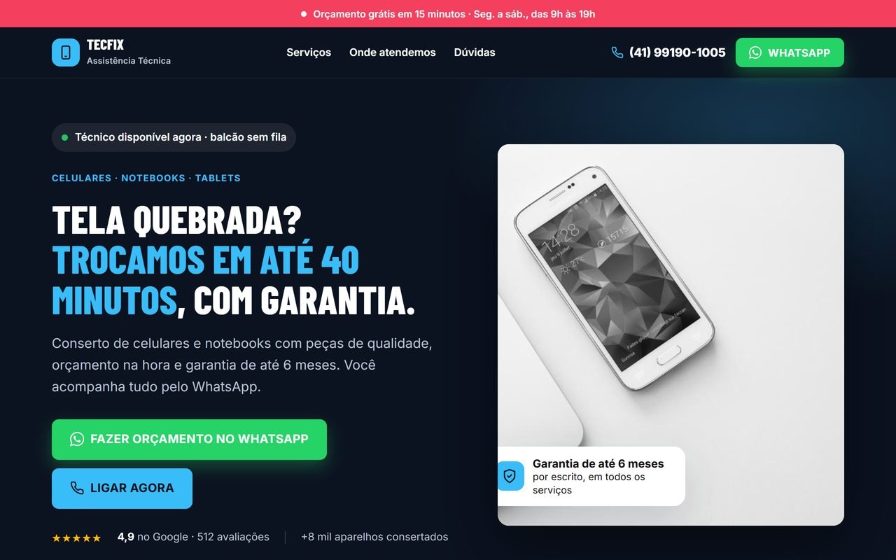 Modelo Assistência técnica de celulares e notebooks