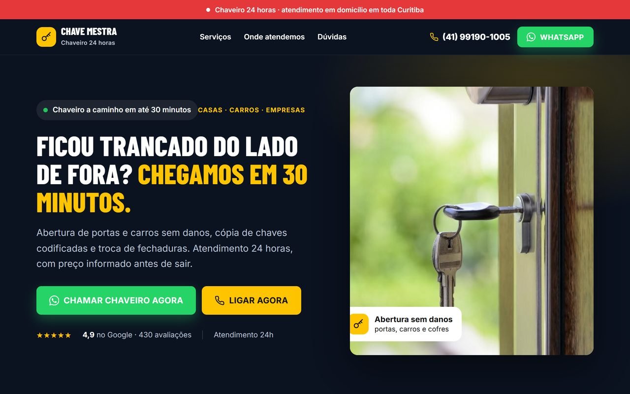 Modelo Chaveiro 24 horas