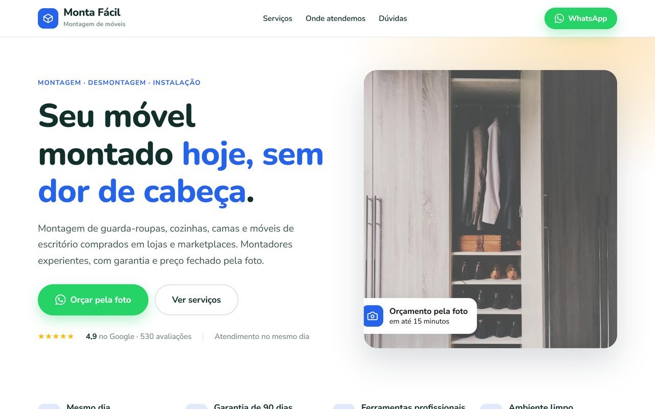 Modelo Montador de móveis