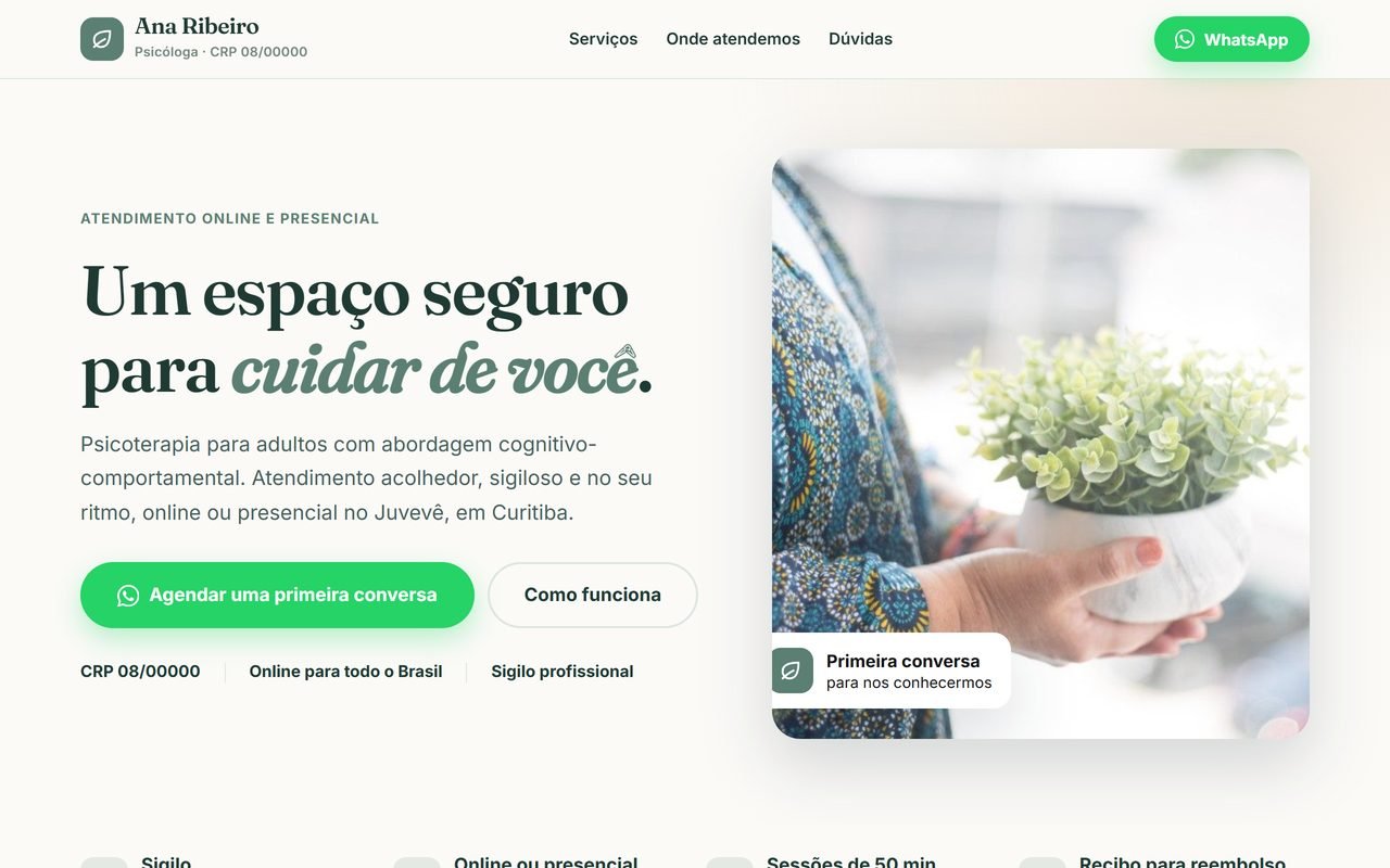 Modelo Psicóloga e terapeuta
